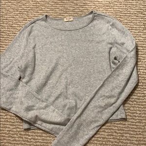 Brandy Melville cropped gray long sleeve